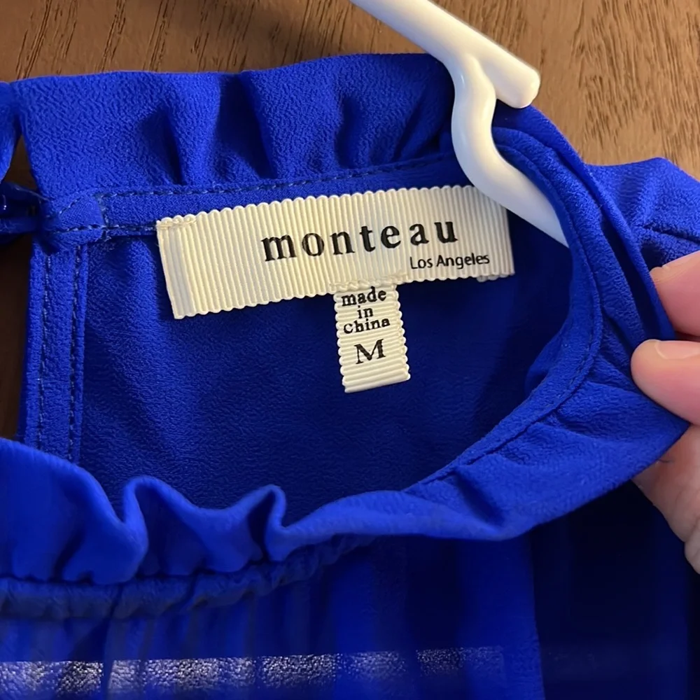 Womens blue blouse - Picture 4 of 8